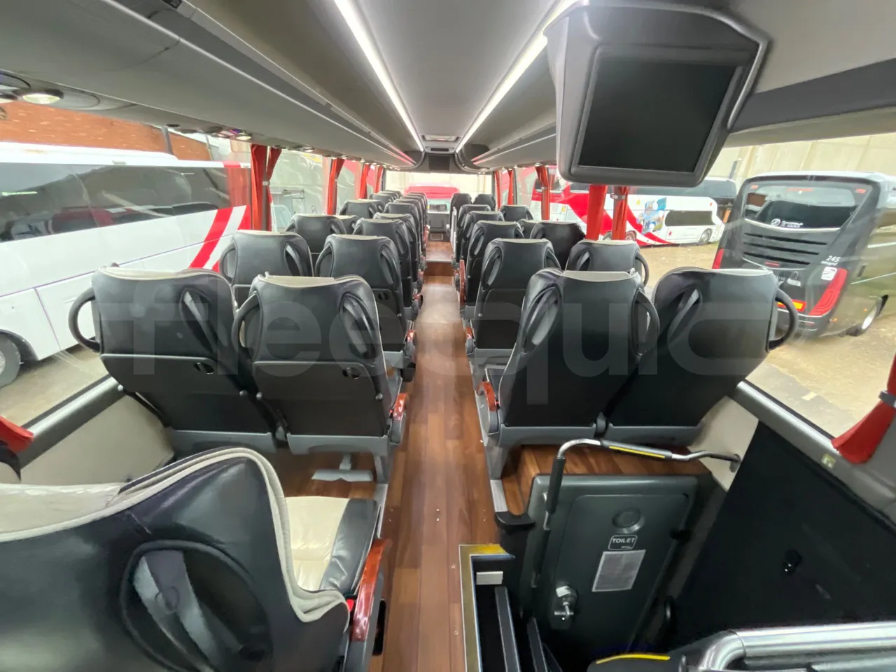 Volvo Beulas Glory B3RJ3C60C - Euro 6 - 345 kW - 14.600 mt - forward view all seats last row height