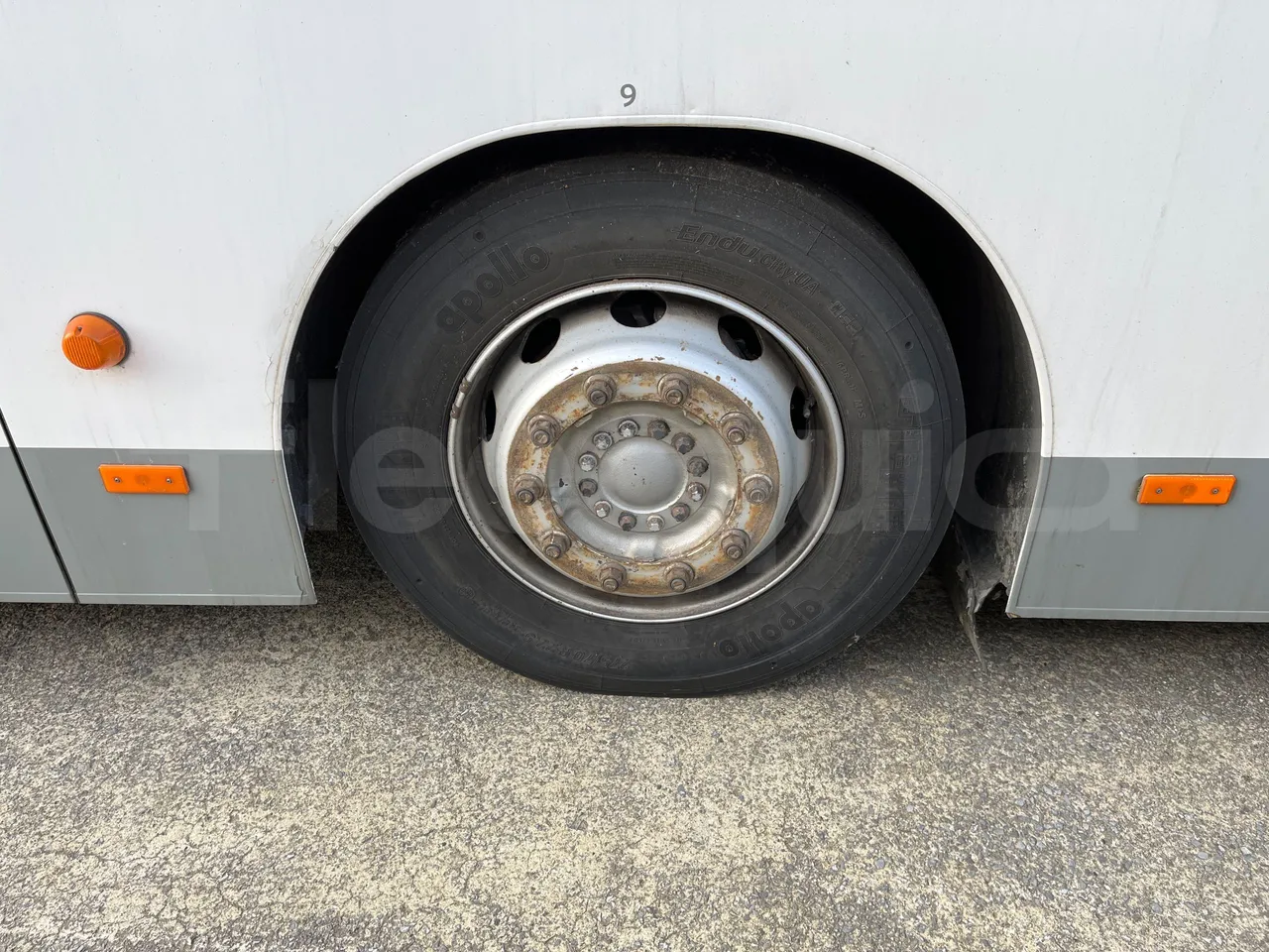 Man Lion's City A21 - EUR5 - 206kW - 11.980m - front left tire measurements