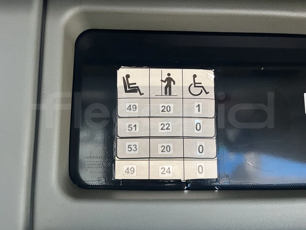 Mercedes-Benz Integro - Seats Plate