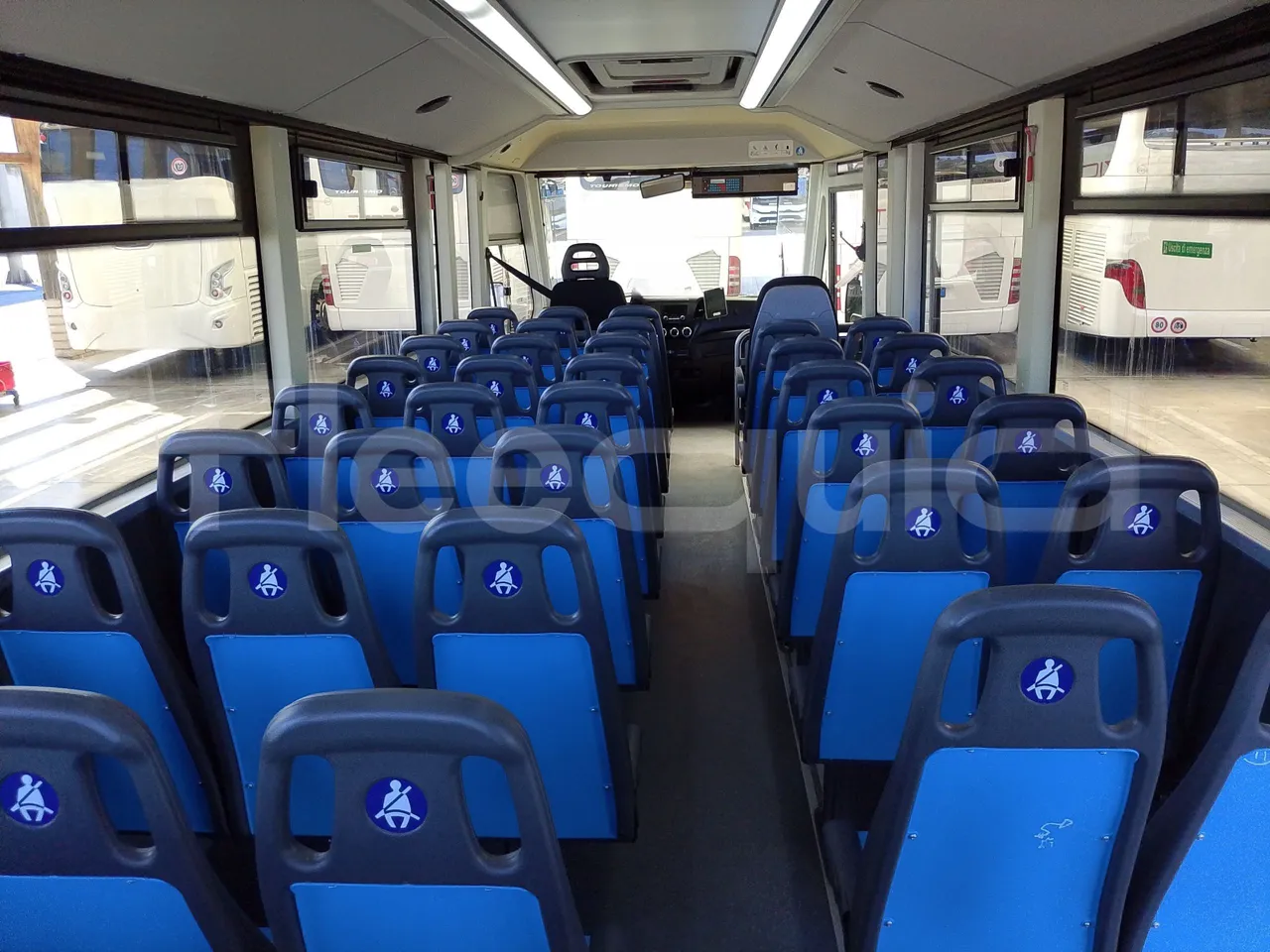 Iveco Indcar WGIVMY11 MOBI SCUOLABUS - EUR6 - 100Kw - 8,592m - forward view all seats last row height