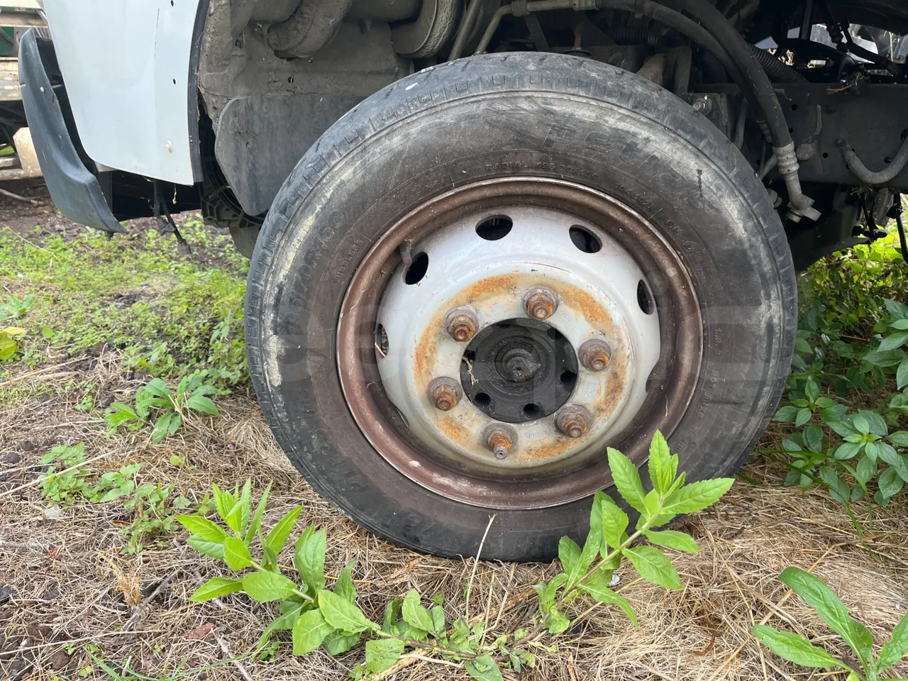 Renault Maxity F241 - Euro5 - 100kW - 4.972mt - front left tire measurements