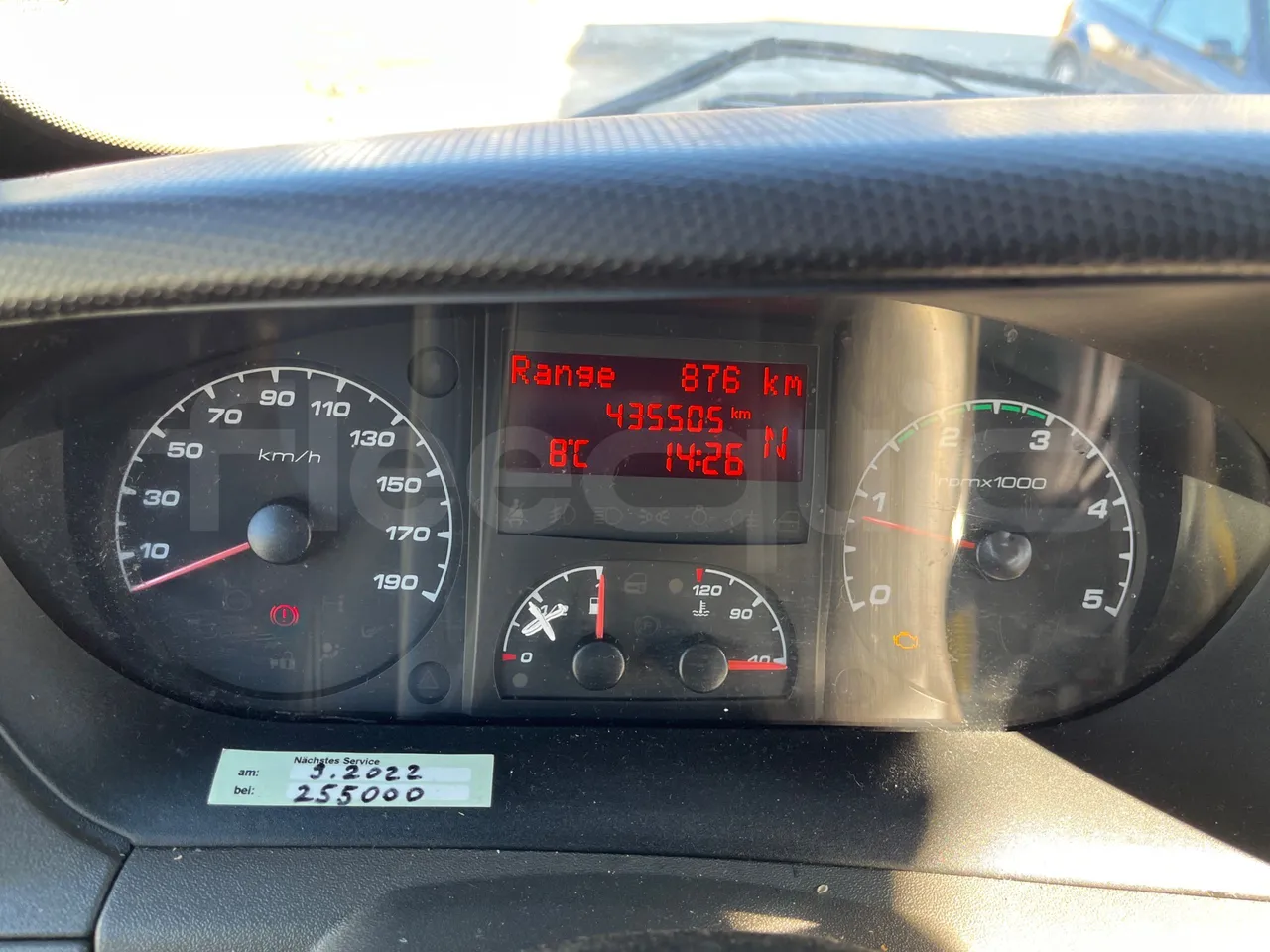 Kutsenits IC HNF-1 - EUR5 - 125kW -8.5m - dashboard lights on