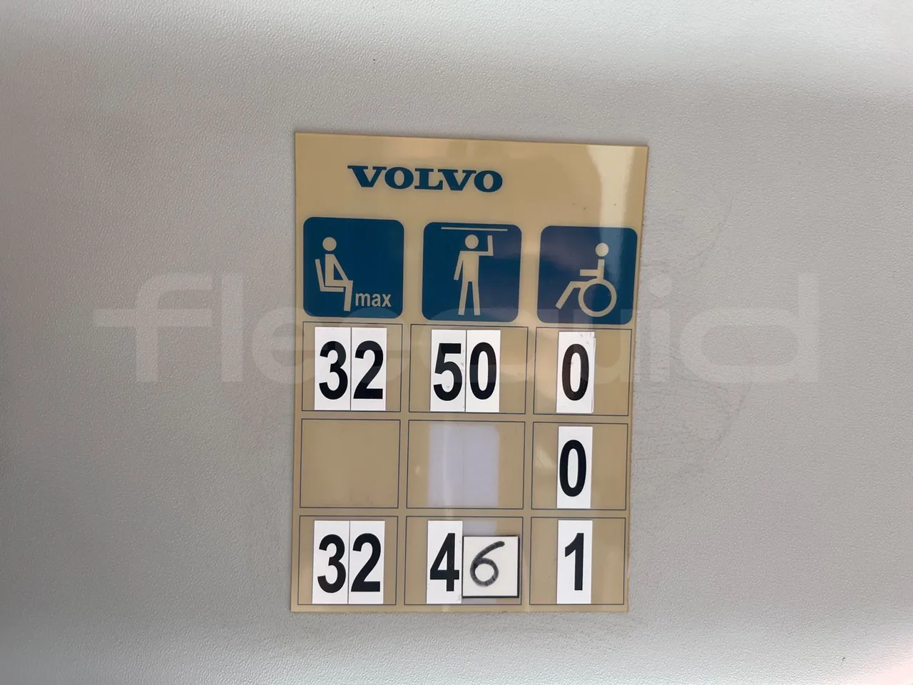 Volvo B4SC 7900  - Euro6 - 177kW - 12.134mt - seat plate photo