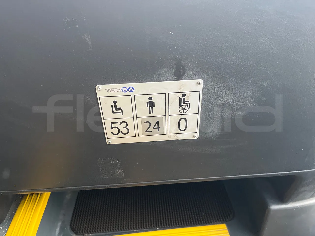 Temsa Safari RD R A T-I53 - Euro 5 - 266 kw - 12.200 mt - seat plate photo