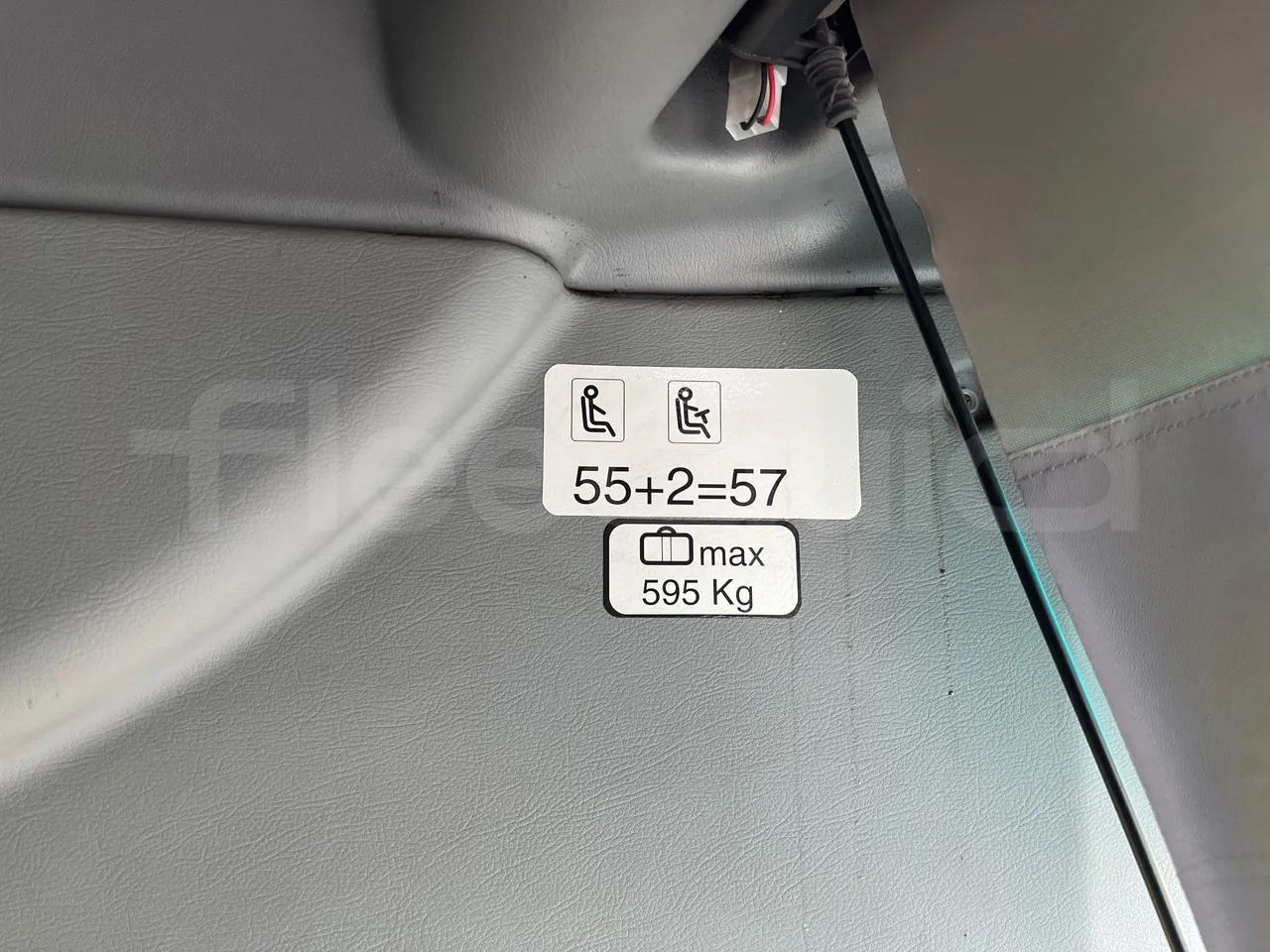 Irisbus New Domino 397E/12.4 - EUR4 - 331kW - 12.41m - seat plate photo