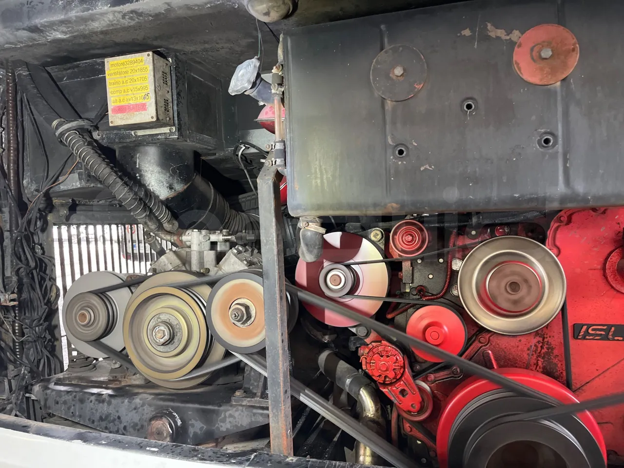 King Long XMQ6120C 2AL 2AA2B - EUR5 - 250kW - 12.200m - engine plate photo