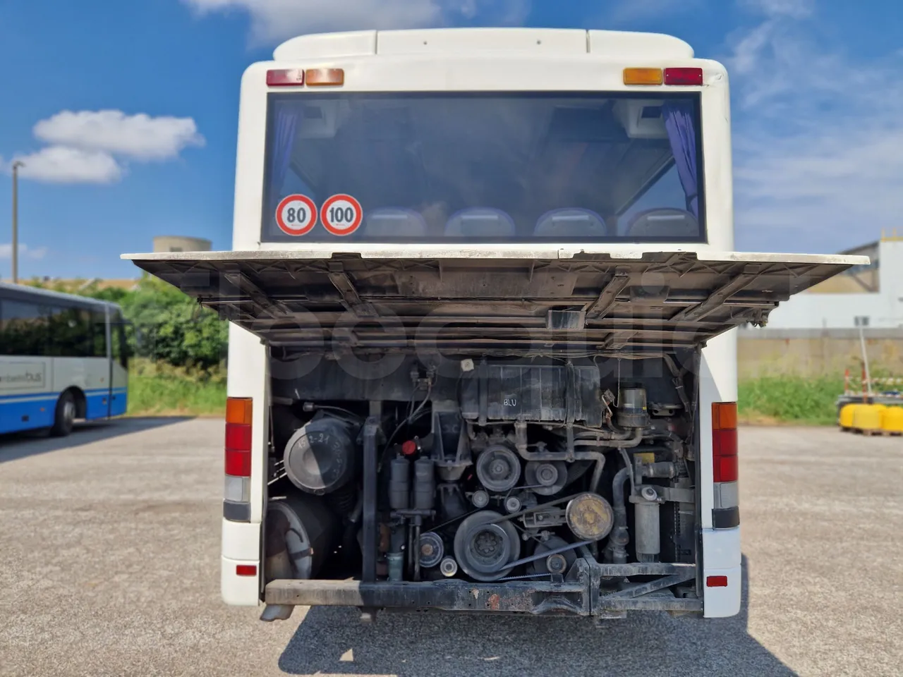 Setra S315 UL-EUR3-12m-185Kw - rear hatch open (mandatory for bus to scrap)