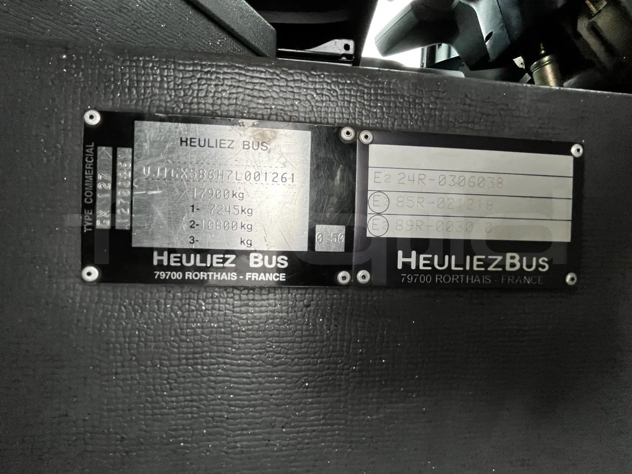 Heuliez GX127 GX 127 - Euro 5 - 194 kW - 10.645 mt - vehicle plate photo