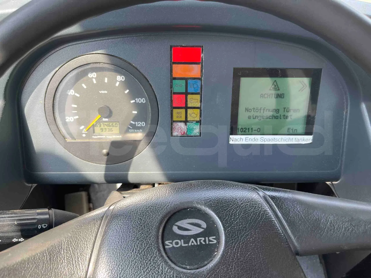 Solaris Urbino - dashboard lights on