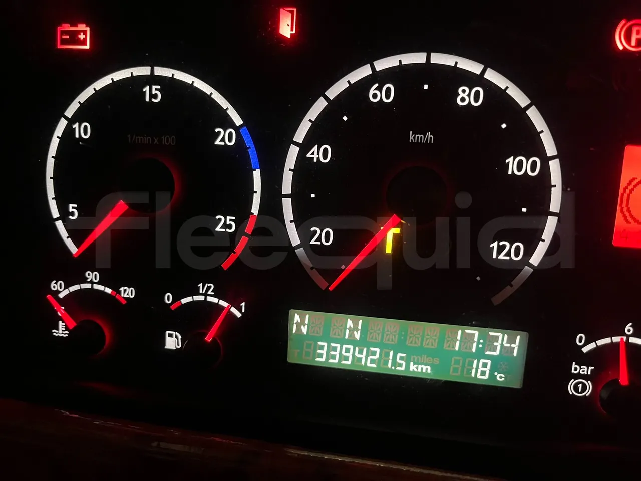 Scania Irizar K380EB - Euro4 - 279kW - 12.970mt - command unit indicators