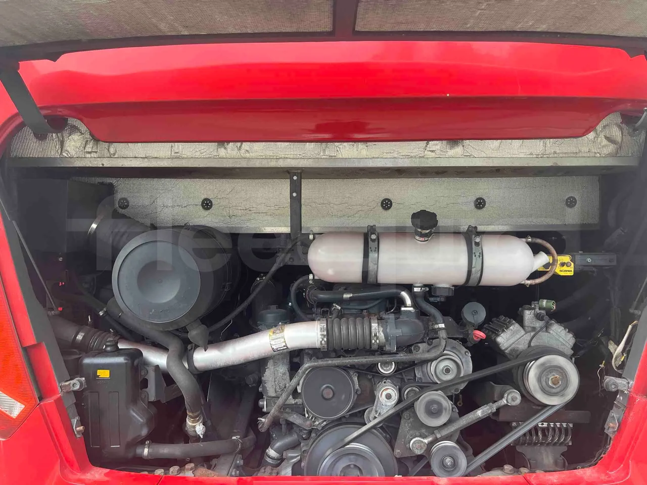 Scania Touring HD - rear hatch open