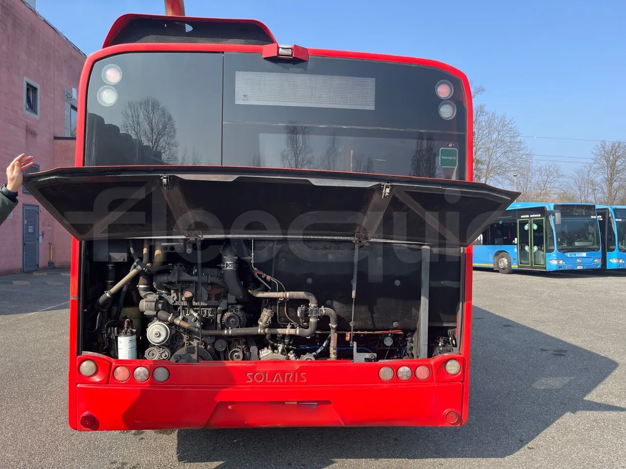 Solaris Urbino 12 - Euro6 - 240kW - 12mt - rear hatch open