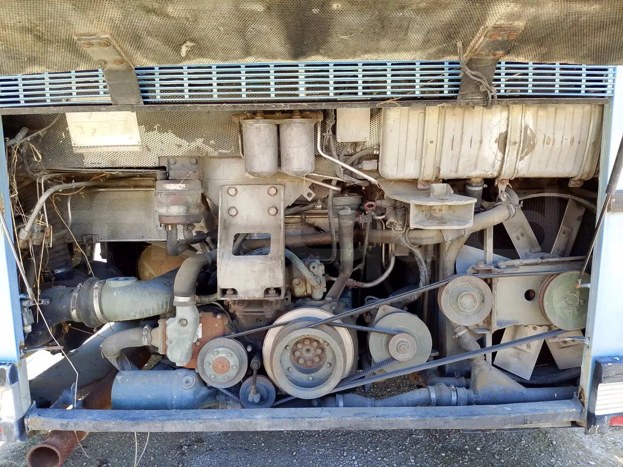 Setra S215 S215UL/ Pre Euro - 179 Kw - 12 Mt - rear hatch open (mandatory for bus to scrap)