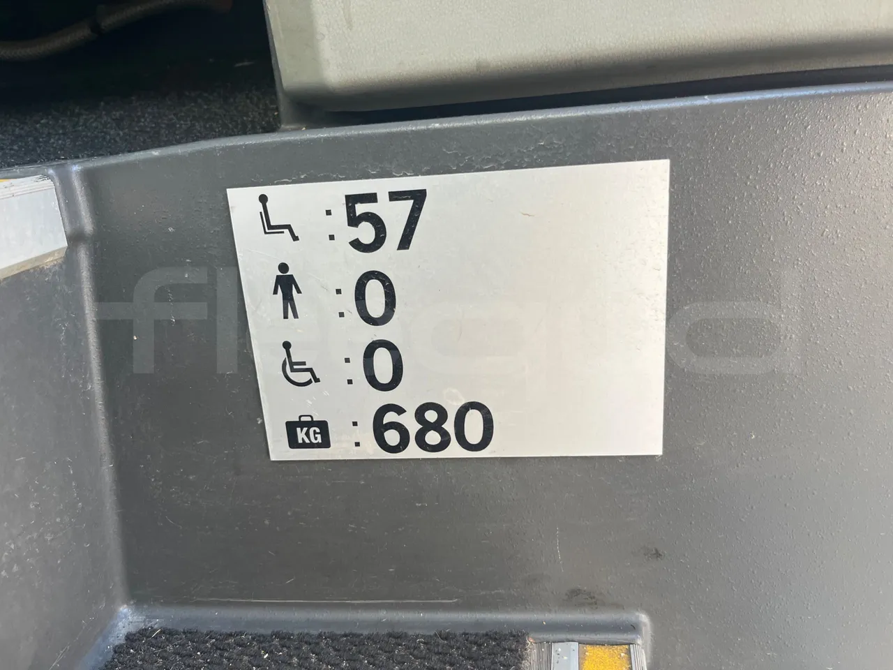 Vdl FUTURA FHD2 501E1 - Euro 6 - 320 kW - 12.875 mt - seat plate photo