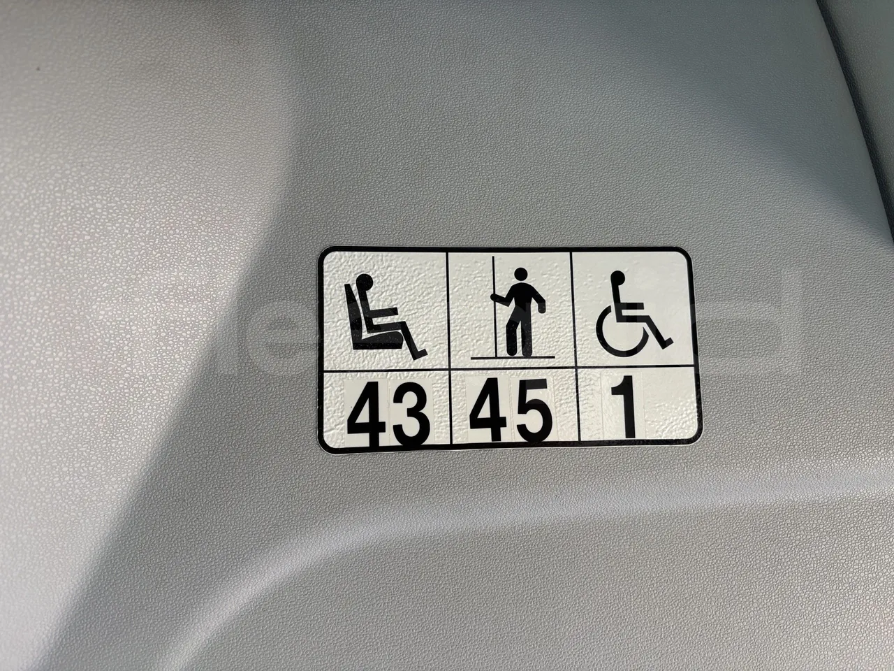 Mercedes-Benz Citaro - Seats Plate