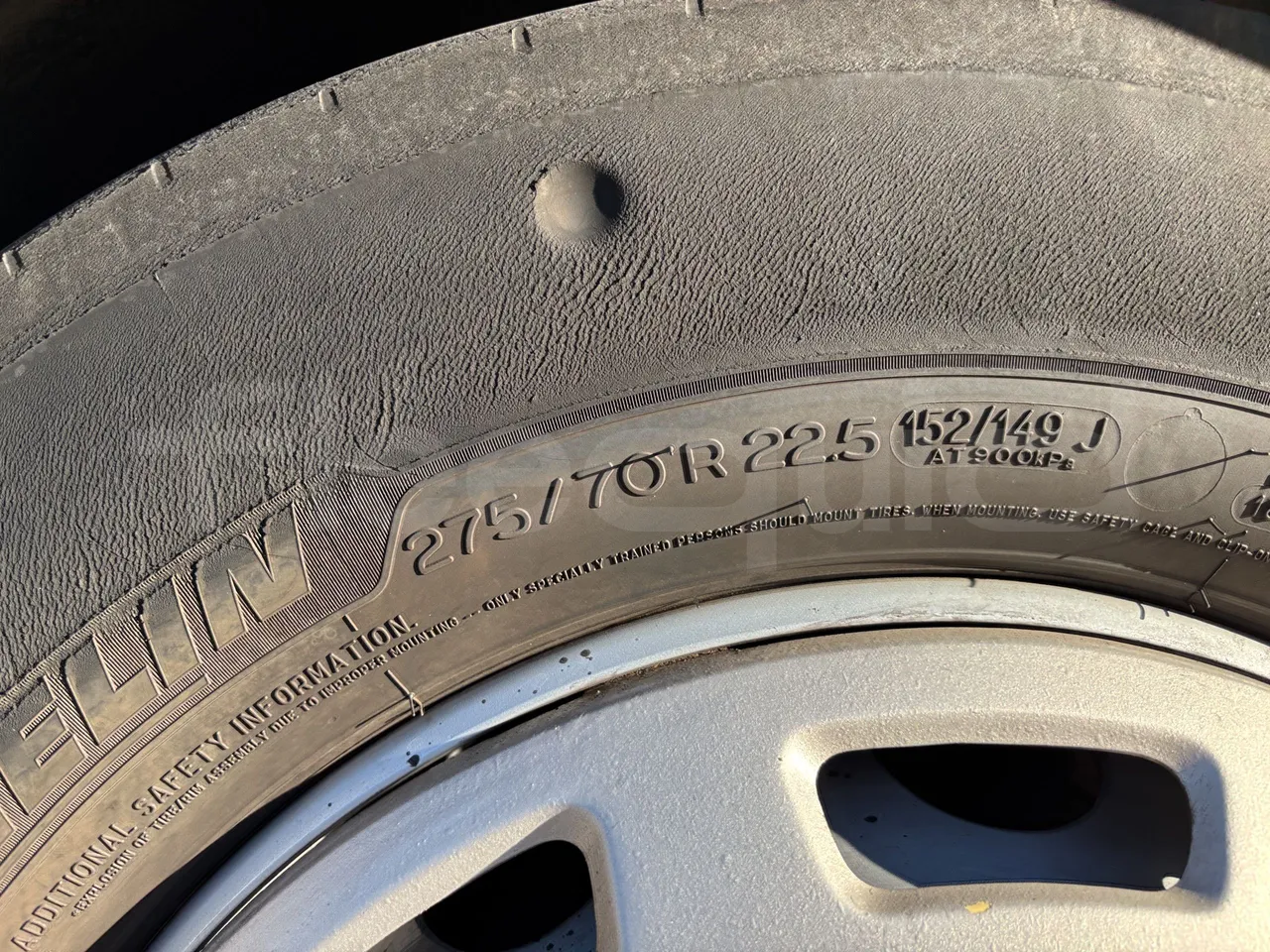 Mercedes-Benz Citaro - First Axle Left Side: Tyre Size