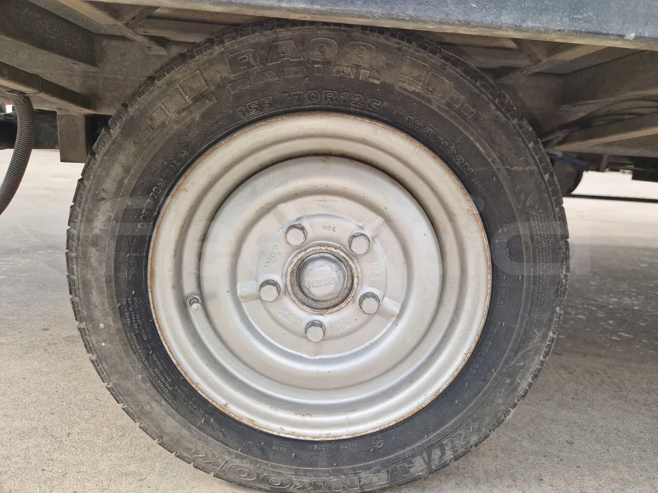 Suzuki Road train SJB - EUR4 - 062.05kW - 3.65m - front left tire measurements